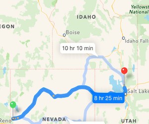 Day 2: Reno, NV to Ogden, UT