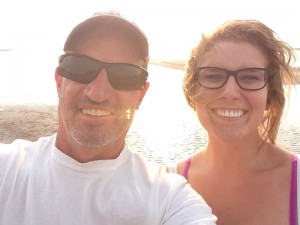Chris and Dad selfie at the Great Salt Lake