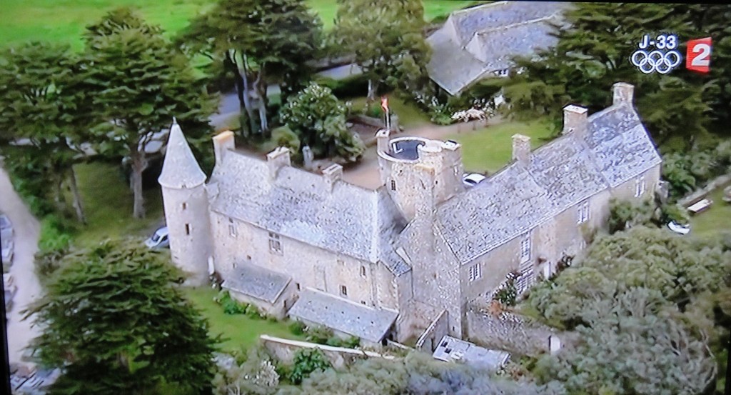Medieval village shown on TV during the Tour de France
