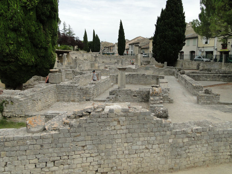 Ruins of the Roman town of Vaison-la-Romaine