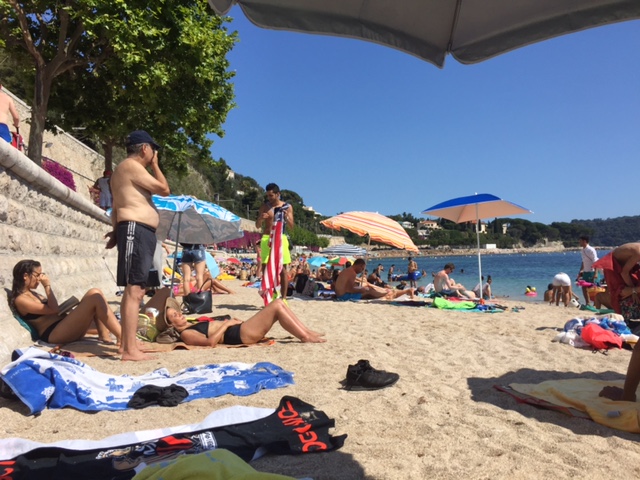 Villefranche PG rated beach scene