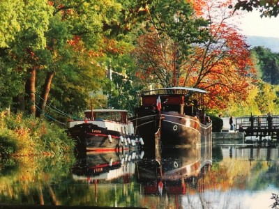 Two boats on the canal